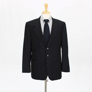 Ravazzolo 42R Black Striped 2-Button Sport Coat Blazer Jacket O536